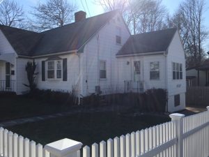 Before siding and roof installation